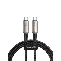 Кабель Baseus Water Drop-shaped Lamp Type-C PD2.0 60W Cable 20V 1м черный