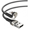 Кабель Baseus Green U-shaped Lamp Mobile Game USB - Lightning 2 м (черный) в рассрочку без первоначального взноса и переплат
