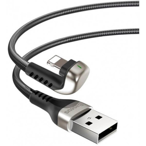 Кабель Baseus Green U-shaped Lamp Mobile Game USB - Lightning 2 м (черный) в рассрочку без первоначального взноса и переплат