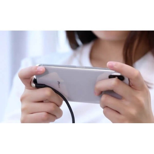 Кабель Baseus Green U-shaped Lamp Mobile Game USB - Lightning 2 м (черный) в рассрочку без первоначального взноса и переплат