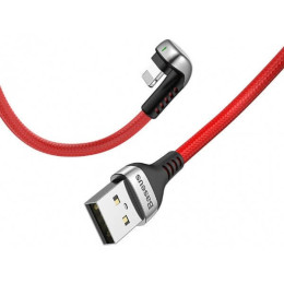 Кабель Baseus Green U-shaped Lamp Mobile Game USB - Lightning 2 м (красный)