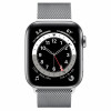 Apple Watch S6 44mm (Cellular) Silver Stainless Steel Case / Silver Milanese Loop в рассрочку без первоначального взноса и переплат