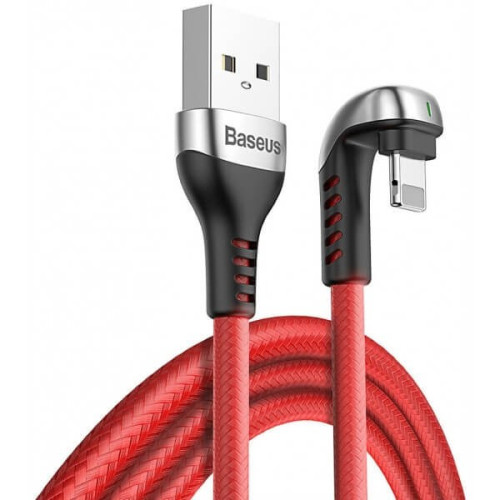 Кабель Baseus Green U-shaped Lamp Mobile Game USB - Lightning 1 м (красный) в рассрочку без первоначального взноса и переплат