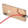 Кабель Baseus Green U-shaped Lamp Mobile Game USB - Lightning 1 м (красный) в рассрочку без первоначального взноса и переплат