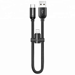 Кабель Baseus USB-Lightning+USB Type-C U-shaped 0.23 м