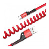 Кабель Baseus Fish Eye Spring USB Type-C 1 м (красный)