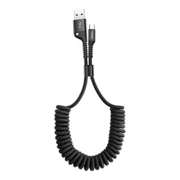 Кабель Baseus Fish Eye Spring USB Type-C 1 м (черный)