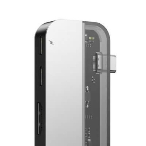 Адаптер BASEUS Transparent Series Dual Type-C Multifunctional HUB в рассрочку без первоначального взноса и переплат