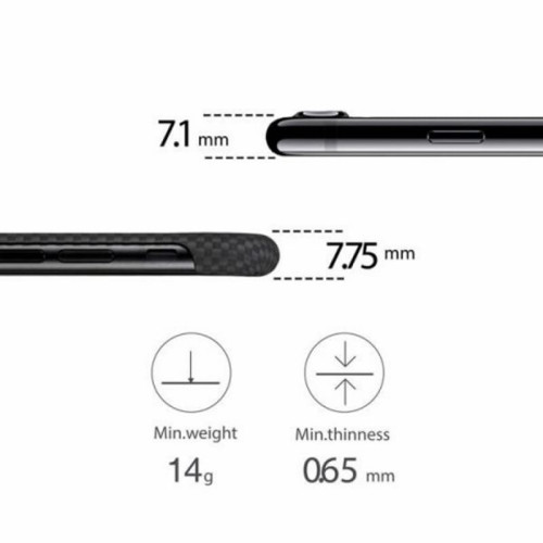 Чехол iPhone 7/8/SE(2020) Pitaka MagEZ Case Черно-Серый(шахматное плетение)/Кевлар (арамид) в рассрочку без первоначального взноса и переплат