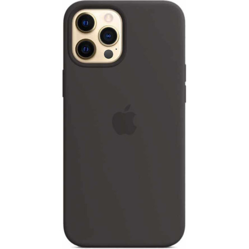 Чехол для iPhone 12 Pro Max Silicone case (чёрный) в рассрочку без первоначального взноса и переплат