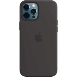 Чехол для iPhone 12 Pro Max Silicone case (чёрный)