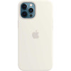 Чехол для iPhone 12 Pro Max Silicone case (белый)
