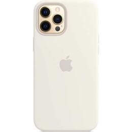 Чехол для iPhone 12 Pro Max Silicone case (белый)