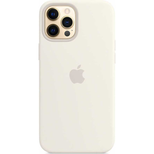 Чехол для iPhone 12 Pro Max Silicone case (белый) в рассрочку без первоначального взноса и переплат