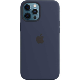 Чехол для iPhone 12 Pro Max Silicone case (синий)