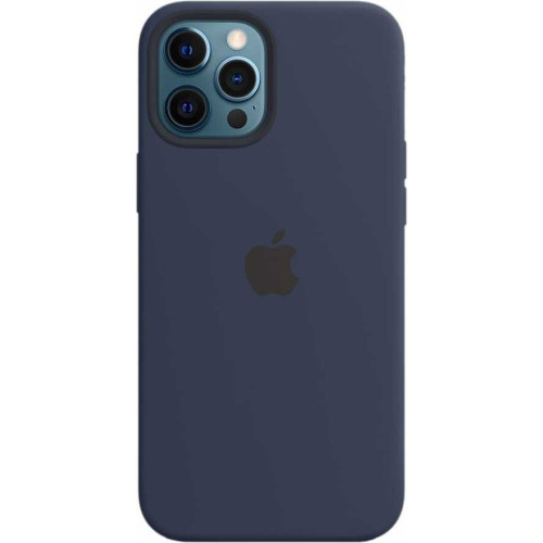 Чехол для iPhone 12 Pro Max Silicone case (синий) в рассрочку без первоначального взноса и переплат