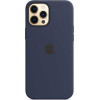 Чехол для iPhone 12 Pro Max Silicone case (синий) в рассрочку без первоначального взноса и переплат