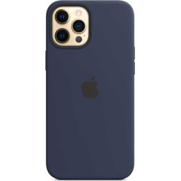 Чехол для iPhone 12 Pro Max Silicone case (синий)