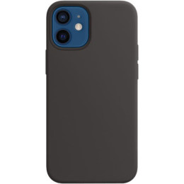 Чехол для iPhone 12 Mini Silicone case (чёрный)