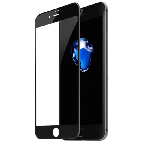 Защитное стекло 3D для iPhone 7/8 Черное в рассрочку без первоначального взноса и переплат