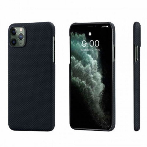 Чехол iPhone 11 Pro Pitaka Черно-Серый (шахматное плетение)/Кевлар (арамид) в рассрочку без первоначального взноса и переплат