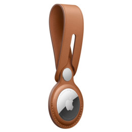 Кожаный брелок-подвеска AirTag Saddle Brown