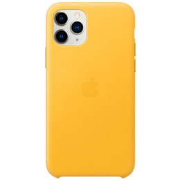 Чехол Apple iPhone 11 Pro Leather Case Meyer Lemon (лимонный сироп)