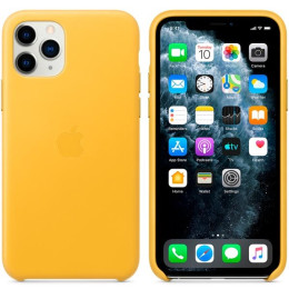 Чехол Apple iPhone 11 Pro Leather Case Meyer Lemon (лимонный сироп)