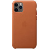 Чехол Apple iPhone 11 Pro Leather Case Saddle Brown (коричневый)