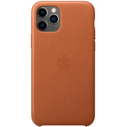 Чехол Apple iPhone 11 Pro Leather Case Saddle Brown (коричневый)