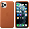 Чехол Apple iPhone 11 Pro Leather Case Saddle Brown (коричневый) в рассрочку без первоначального взноса и переплат