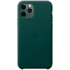 Чехол Apple iPhone 11 Pro Leather Case Forest Green (зеленый)