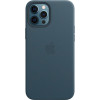 Кожаный чехол Apple MagSafe для iPhone 12 Pro Max (балтийский синий)