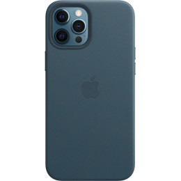 Кожаный чехол Apple MagSafe для iPhone 12 Pro Max (балтийский синий)