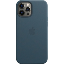 Кожаный чехол Apple MagSafe для iPhone 12 Pro Max (балтийский синий)