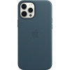 Кожаный чехол Apple MagSafe для iPhone 12 Pro Max (балтийский синий) в рассрочку без первоначального взноса и переплат
