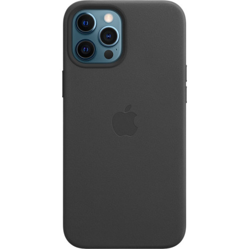 Кожаный чехол Apple MagSafe для iPhone 12 Pro Max (черный) в рассрочку без первоначального взноса и переплат