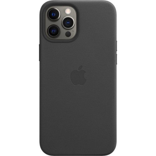 Кожаный чехол Apple MagSafe для iPhone 12 Pro Max (черный) в рассрочку без первоначального взноса и переплат