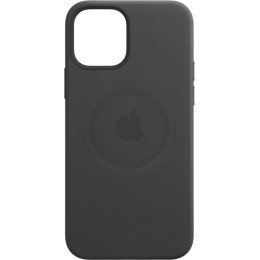 Кожаный чехол Apple MagSafe для iPhone 12 Pro Max (черный)
