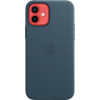 Кожаный чехол Apple MagSafe для iPhone 12/12 Pro (балтийский синий) в рассрочку без первоначального взноса и переплат