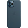 Кожаный чехол Apple MagSafe для iPhone 12/12 Pro (балтийский синий) в рассрочку без первоначального взноса и переплат
