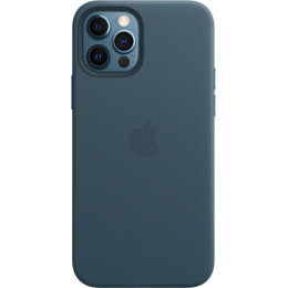 Кожаный чехол Apple MagSafe для iPhone 12/12 Pro (балтийский синий)
