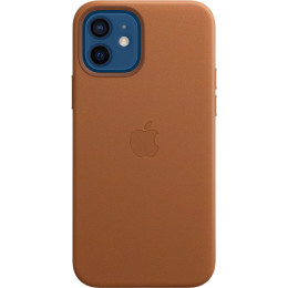 Кожаный чехол Apple MagSafe для iPhone 12/12 Pro (золотисто-коричневый)