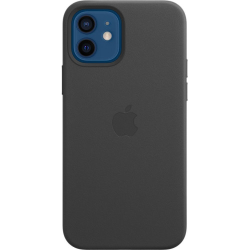 Кожаный чехол Apple MagSafe для iPhone 12/12 Pro (черный) в рассрочку без первоначального взноса и переплат