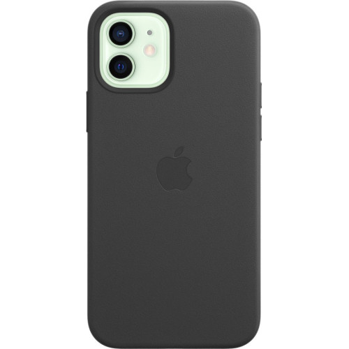 Кожаный чехол Apple MagSafe для iPhone 12/12 Pro (черный) в рассрочку без первоначального взноса и переплат