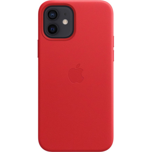 Кожаный чехол Apple MagSafe для iPhone 12 Mini (красный) в рассрочку без первоначального взноса и переплат
