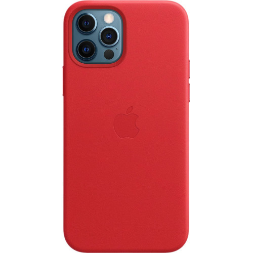 Кожаный чехол Apple MagSafe для iPhone 12 Mini (красный) в рассрочку без первоначального взноса и переплат