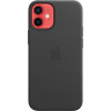 Кожаный чехол Apple MagSafe для iPhone 12 Mini (черный) в рассрочку без первоначального взноса и переплат