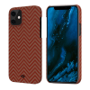 Кевларовый чехол Pitaka MagEZ Case для iPhone 12 (красно-оранжевый)