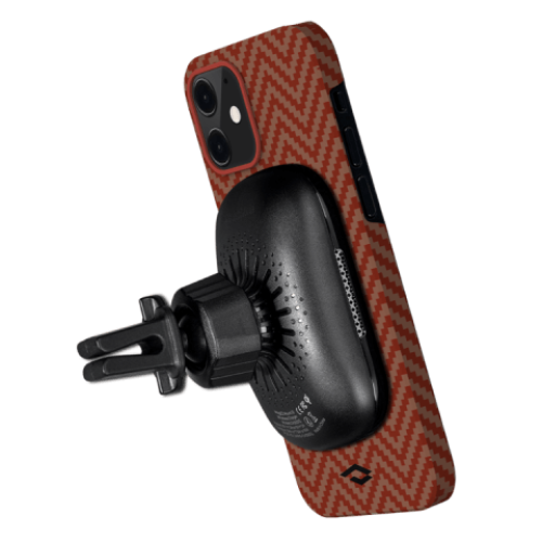 Кевларовый чехол Pitaka MagEZ Case для iPhone 12 (красно-оранжевый) в рассрочку без первоначального взноса и переплат